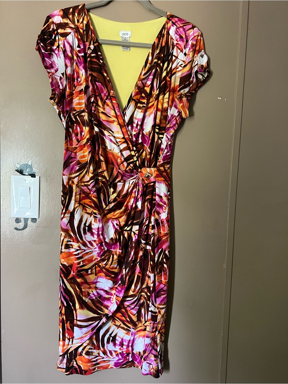 Cache wrap dress